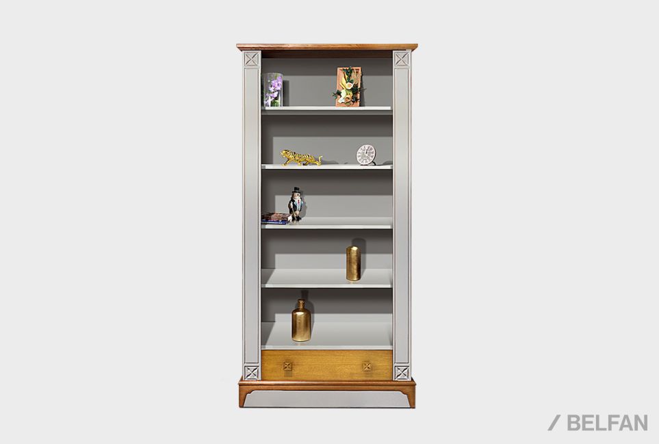 Стеллаж "Бриансон" массив и шпон дуба, МДФ 2