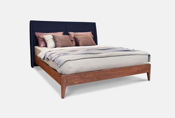 Кровать "Сакраменто" (мягкое изголовье) массив дуба 4
