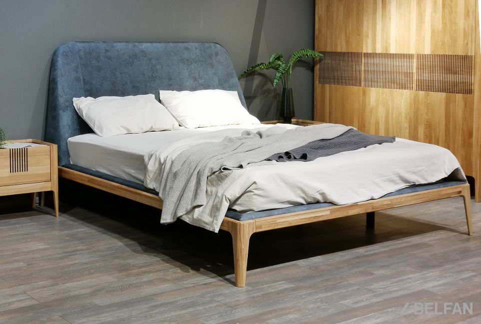 Кровать "Бергамо" (мягкое изголовье) массив дуба 4