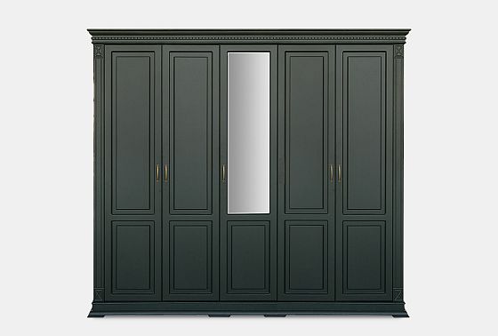 Шкаф 5-ти дверный "Верди Люкс" массив и шпон дуба 3