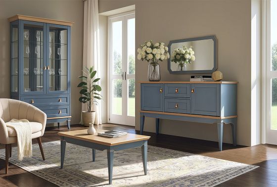 Стол журнальный "Стюарт" массив и шпон дуба 2