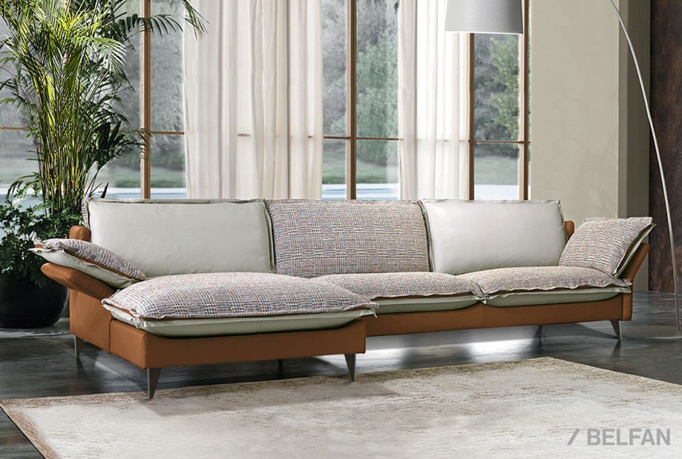 "Гранд" диван с оттоманкой 2