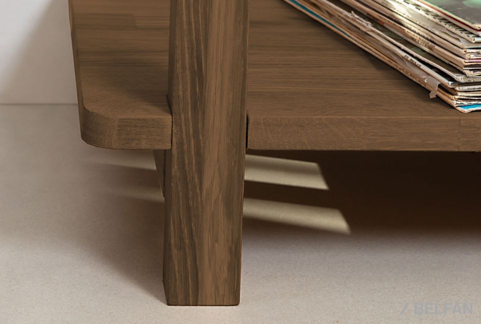 Стеллаж "Арт" 2 массив дуба 4