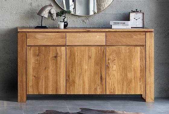 Тумба "Берген" В-33 массив и шпон дуба 5