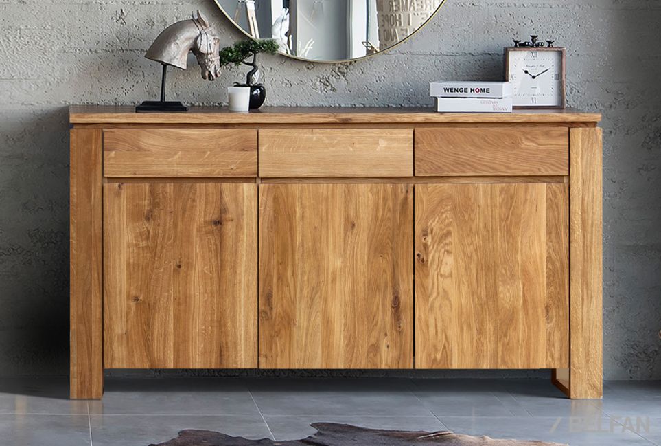 Тумба "Берген" В-33 массив и шпон дуба 1