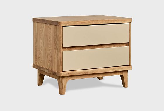 Тумба прикроватная "Уоллстрит" массив дуба, МДФ 9