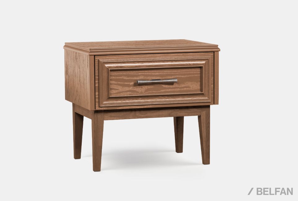 Тумба прикроватная "Сакраменто" массив и шпон дуба, МДФ 1