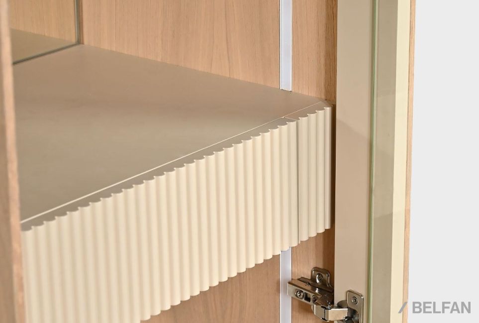 Витрина 1-но дверная «Авеню» (правая) шпон дуба, МДФ, металл 7