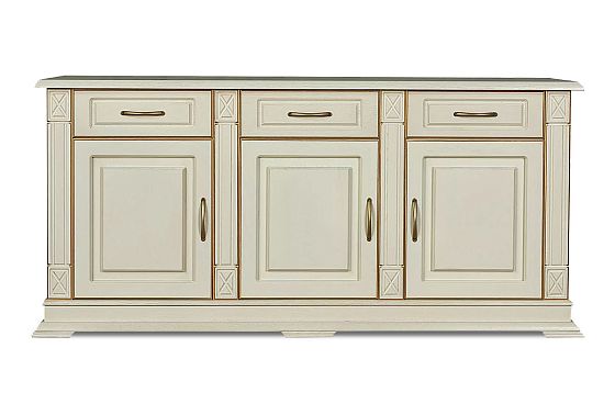 Тумба 3-х дверная "Верди Люкс 3" массив и шпон дуба 4