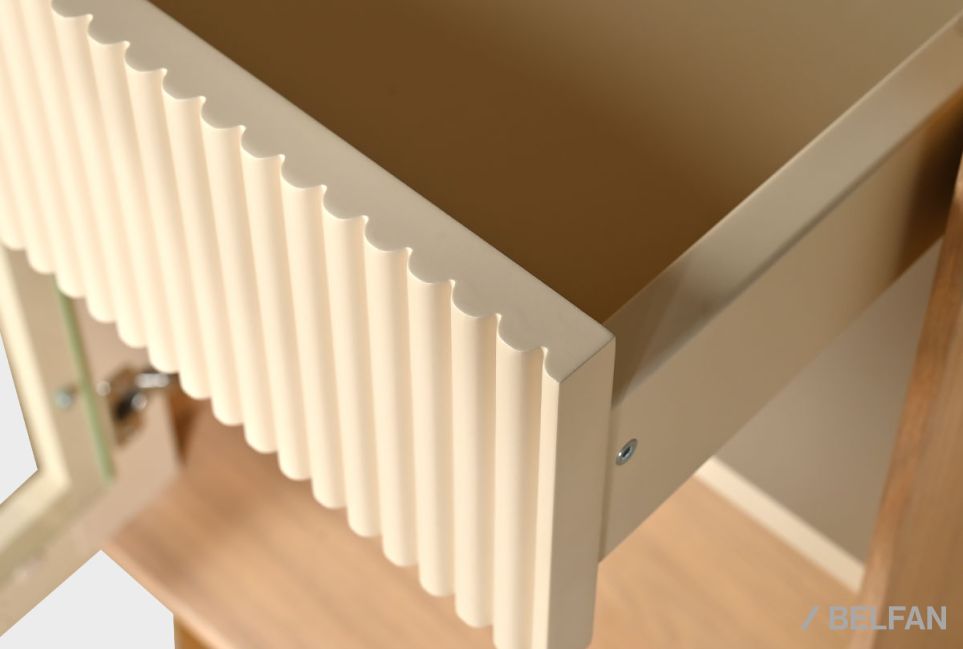 Витрина 1-но дверная «Авеню» (левая) шпон дуба, МДФ, металл 7