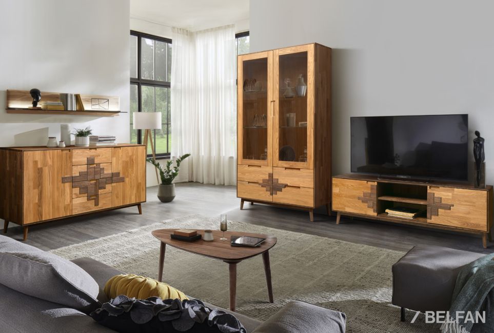 Полка навесная "Ирвинг Дизайн" массив дуба 2