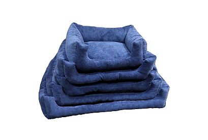 Лежанка для животных (прямоугольная); 800х180х600; синяя