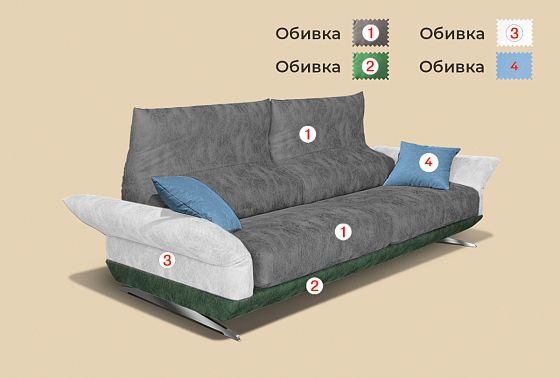 "Бенд" диван 2-х местный  3