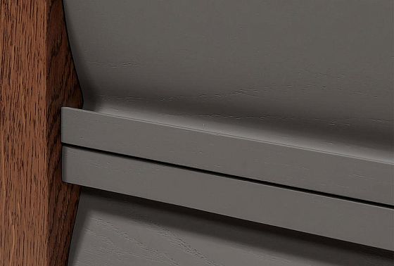 Витрина 1-но дверная «Дакота» (левая) массив и шпон дуба, МДФ 8