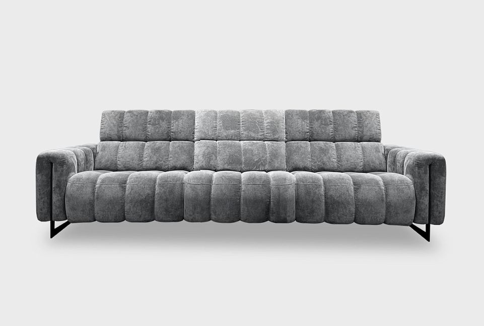 "Дженеси" диван 3-х модульный; раскл.; 1EL+10W+1ER; Реклайнер; начальная группа ткани