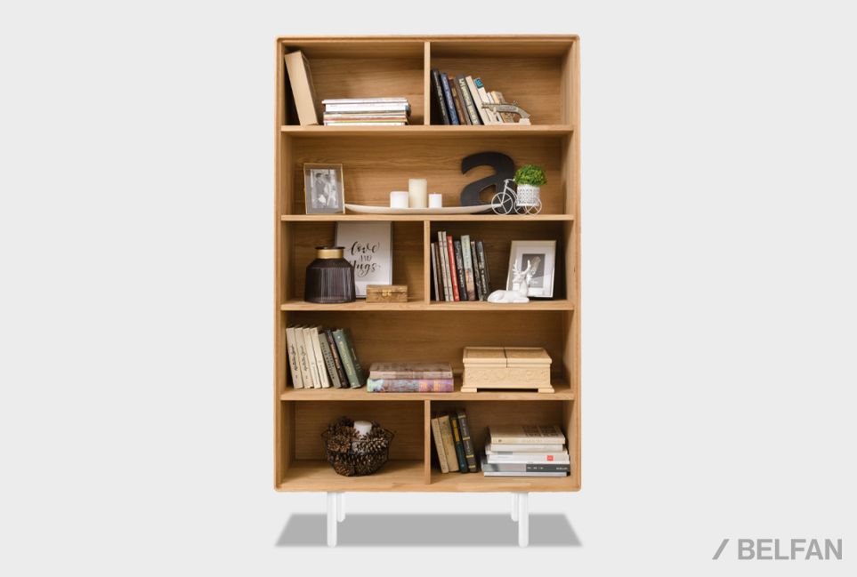 Стеллаж "Норман" 2 массив дуба, металл 1