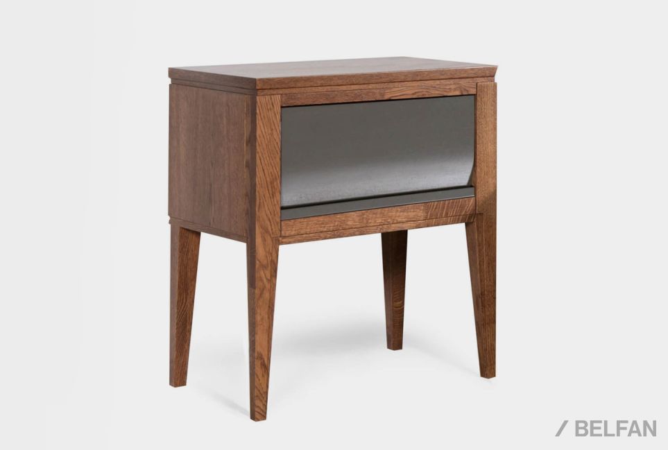 Тумба прикроватная «Дакота» массив и шпон дуба, МДФ 1