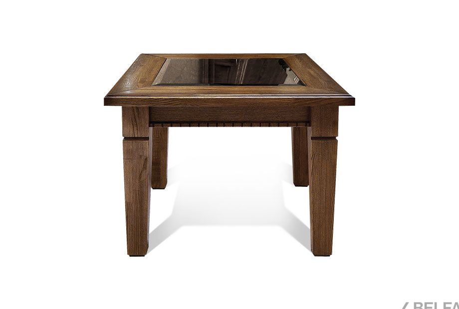 Стол журнальный "Верди Люкс 4" массив и шпон дуба 1