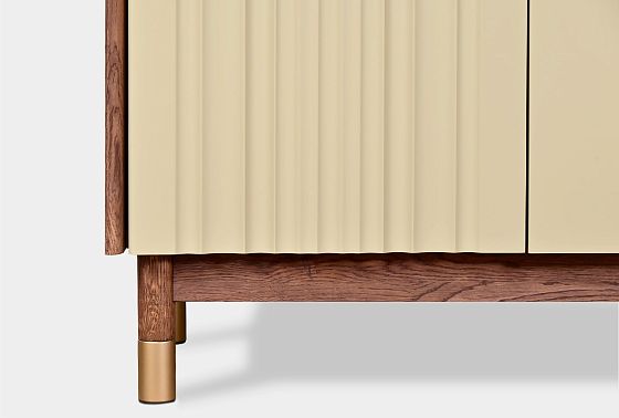 Тумба "Меридиан" 4 (комбинированная) массив дуба, МДФ 2