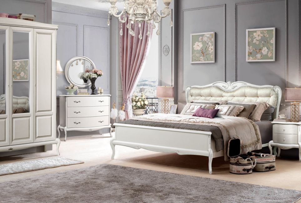 Кровать "Флерон" (низкое изножье) массив и шпон дуба 4