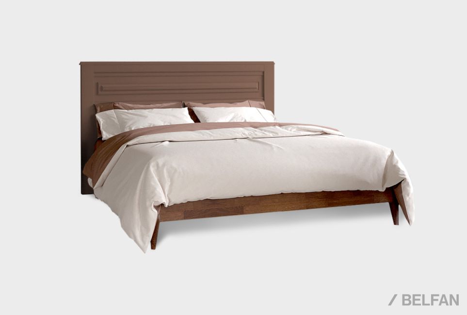 Кровать "Сакраменто" массив и шпон дуба, МДФ 1