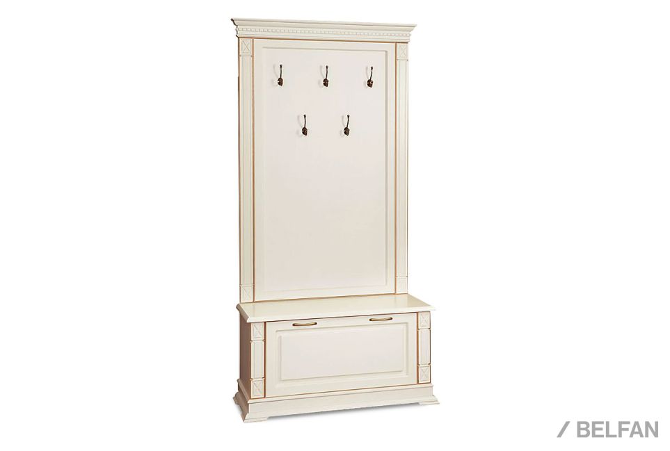 Тумба с вешалкой "Верди Люкс" 06 массив и шпон дуба 1