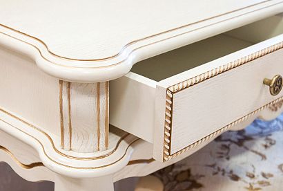 Стол туалетный "Алези" ; *П 1.350.1.19; слоновая кость с золочением