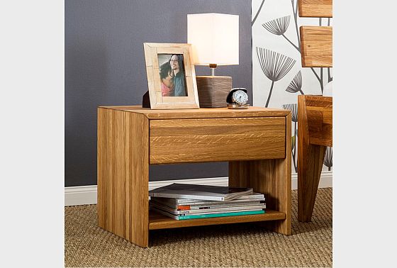 Тумба прикроватная "Берген" Д массив дуба 6