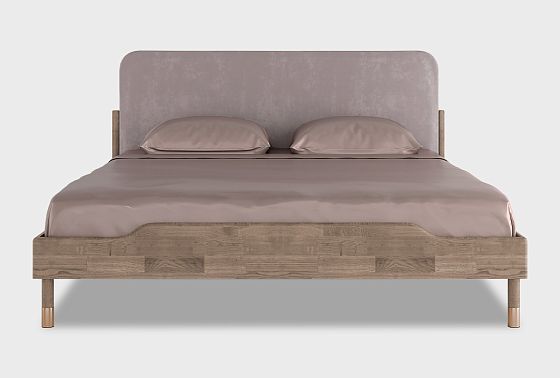 Кровать "Меридиан" (мягкое изголовье) массив дуба 9