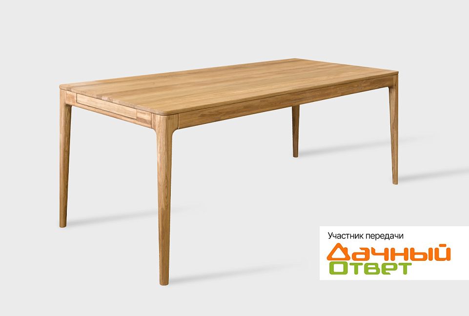 Стол обеденный "Соул" (раскладной); 1600x900; дуб натуральный