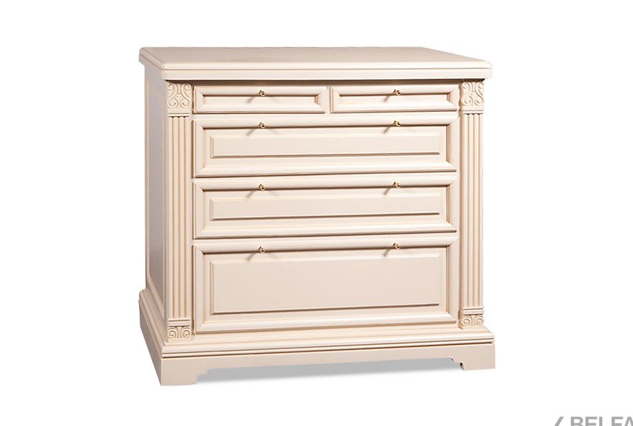 Комод "Престиж" 3 массив и шпон берёзы 1