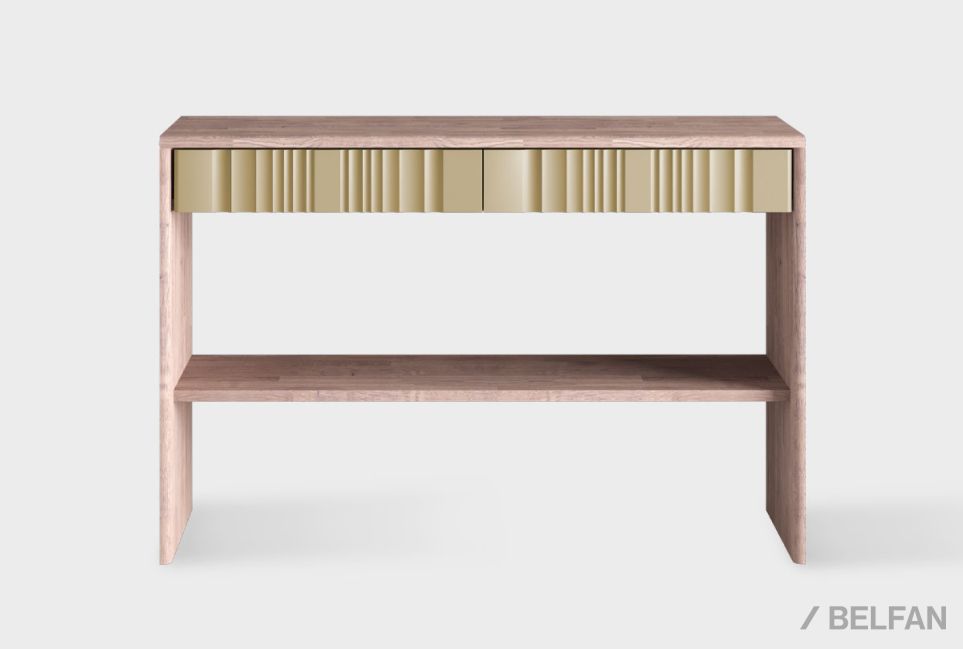 Стол-консоль "Меридиан" массив дуба, МДФ 1