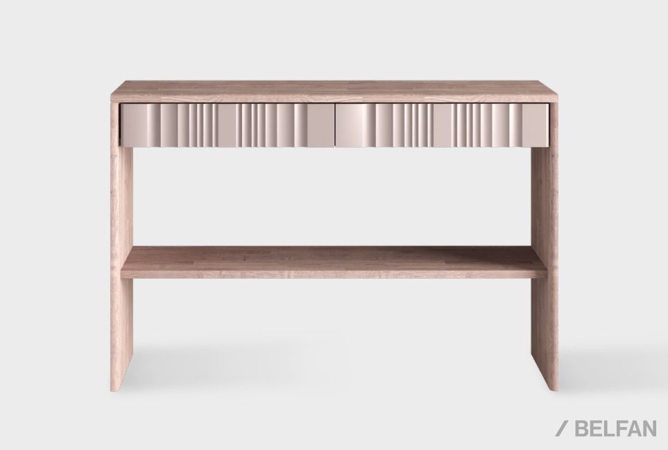 Стол-консоль "Меридиан" массив дуба, МДФ 1