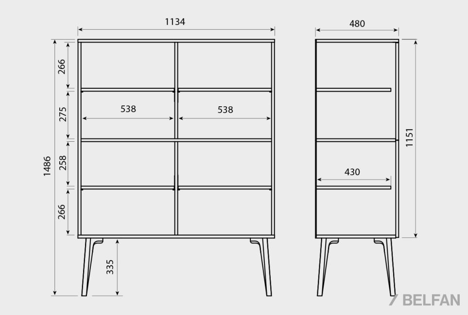 Тумба "Элва" D-4 массив и шпон дуба 3
