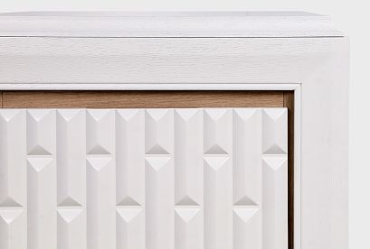 Тумба прикроватная "Армония"; *ММ-434-03-22; айвори + классик