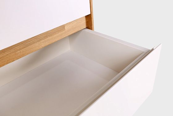 Комод "Уоллстрит" 5 (высокий) массив дуба, МДФ 7