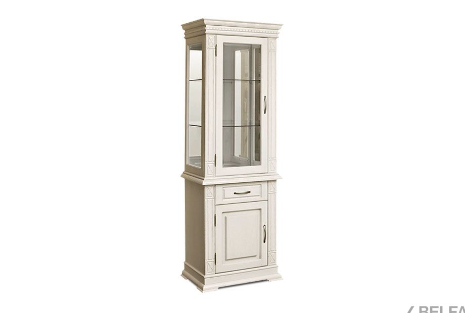 Шкаф комбинированный "Верди Люкс 1з" массив и шпон дуба 1