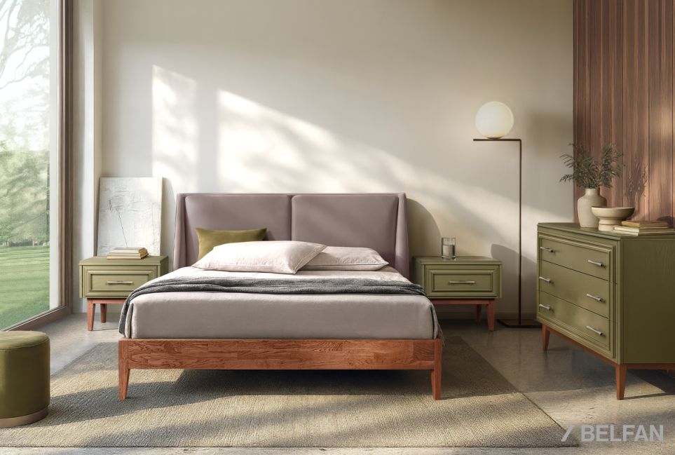 Кровать "Сакраменто" (мягкое изголовье) массив дуба 3