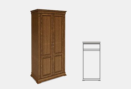 Шкаф 2-х дверный "Верди Люкс"