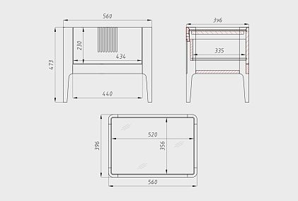 Тумба прикроватная "Бергамо"