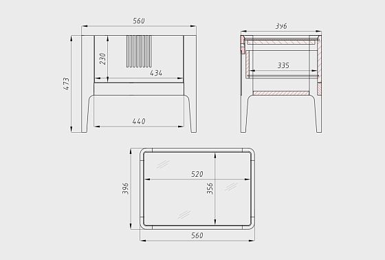 Тумба прикроватная "Бергамо" массив дуба 11
