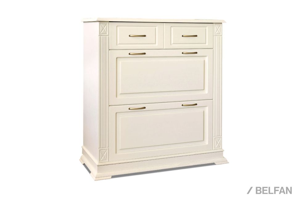 Тумба для обуви "Верди Люкс" 21 массив и шпон дуба 1