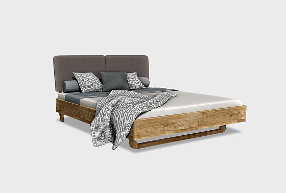 Кровать "Уоллстрит" (мягкое изголовье) массив дуба 3