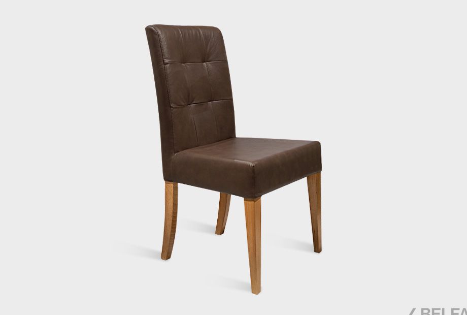 Стул "Берген" (кожа) массив дуба 1