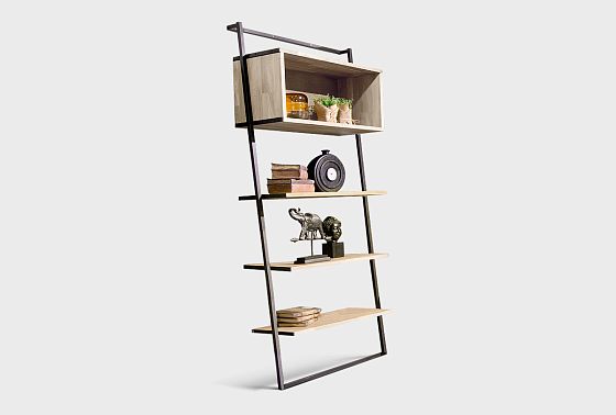 Стеллаж "Арт" 445 массив дуба, металл 6