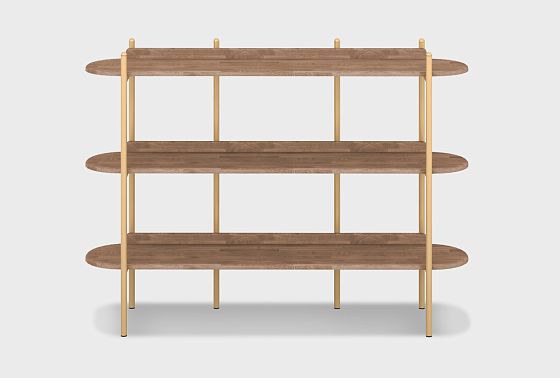 Стеллаж "Меридиан" 3 массив дуба, металл 3