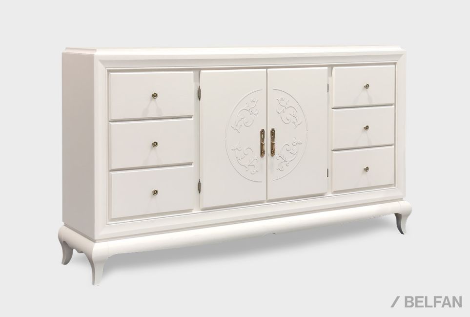 Тумба "Соната" 4 (с ящиками) массив и шпон дуба 3