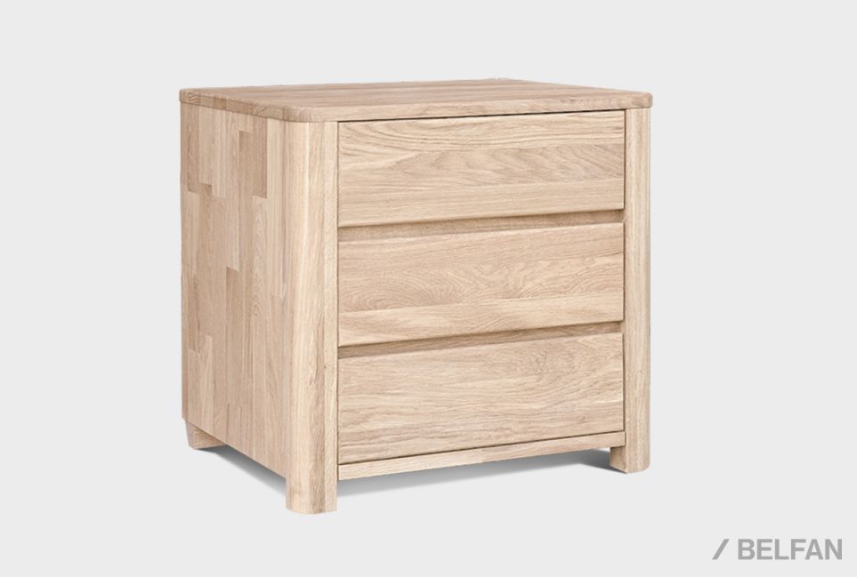 Тумба "Норд" (3 ящика) массив дуба 1