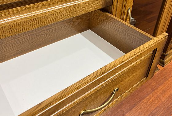 Тумба "Верди Люкс 3/2з" массив и шпон дуба 4