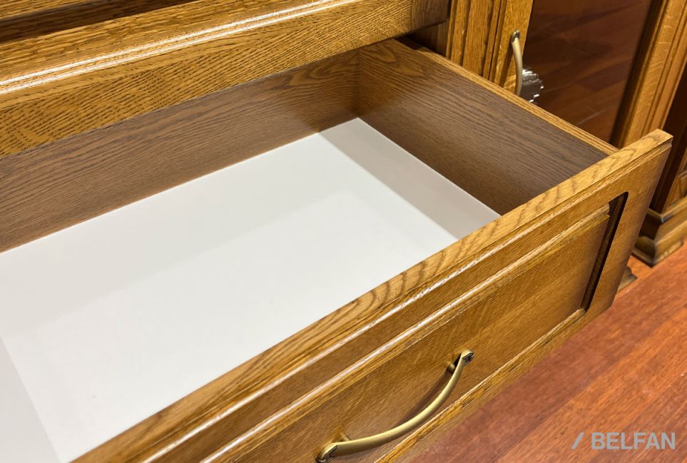 Тумба "Верди Люкс 3/2з" массив и шпон дуба 5